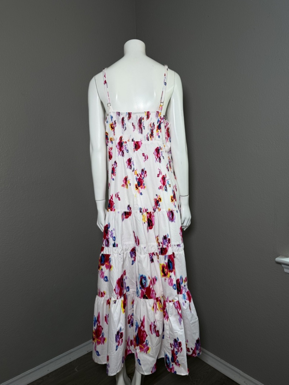 Prabal Gurung iMPOWER Floral Tiered Midi Dress NWT Fit & Flare Pockets Summer - Picture 5 of 8